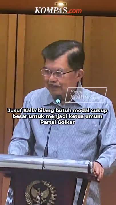 Jusuf Kalla Blak-blakan Modal jadi Ketum Golkar