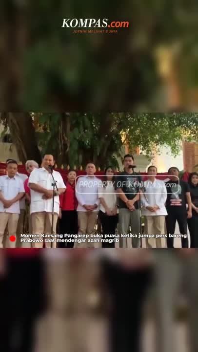 Dengar Azan Magrib, Kaesang Buka Puasa saat Jumpa Pers Bareng Prabowo