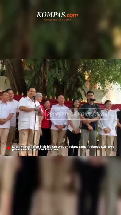 Pakai Baju Gambar Prabowo, Kaesang: Saya Ngefans!