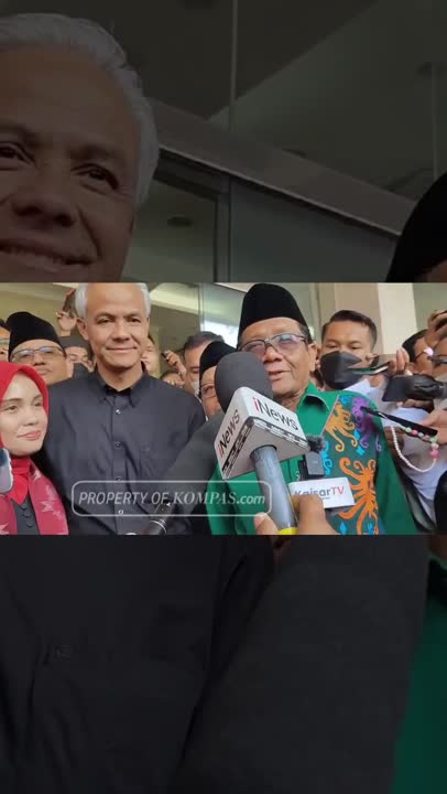 Perdana, Ganjar-Mahfud Tampil Bareng sebagai Pasangan di Pilpres 2024 #Shorts