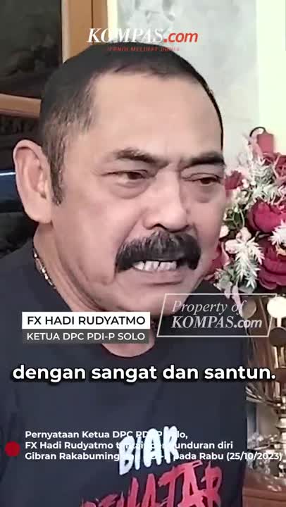 Pesan FX Rudy ke Gibran: Kalau Mau Pamit, yang Sopan