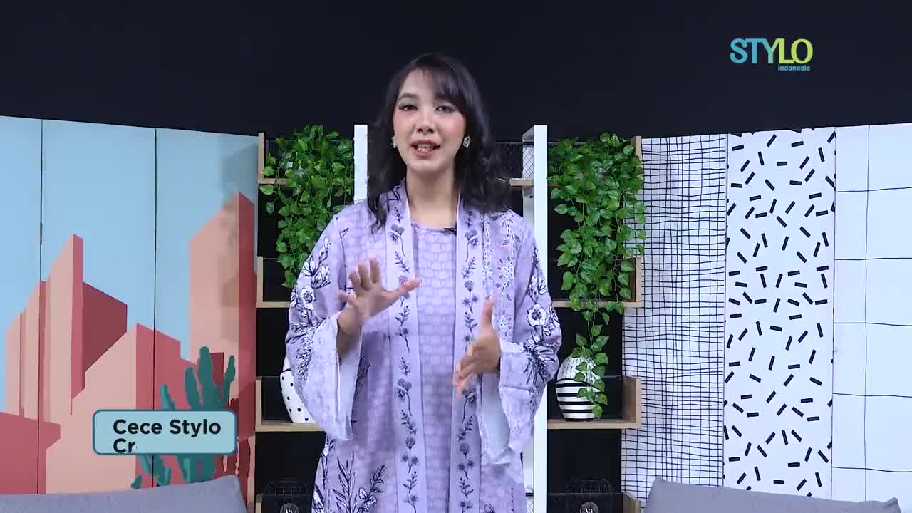 Dress Gamis Lebaran Motif Print Bergaya Feminin