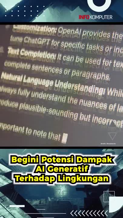 Begini Potensi Dampak AI Generatif Terhadap Lingkungan