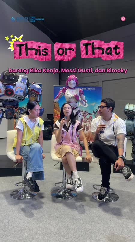 This or That bareng Trio Cast Film Pelangi di Mars