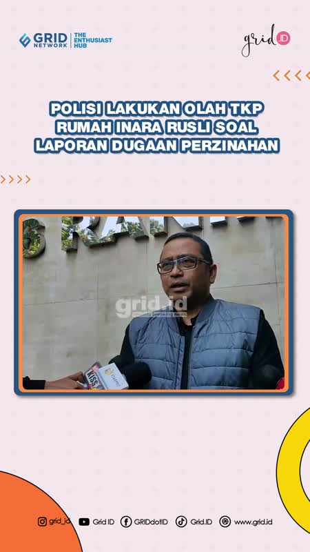 Polisi Lakukan Olah TKP di Rumah Inara Rusli