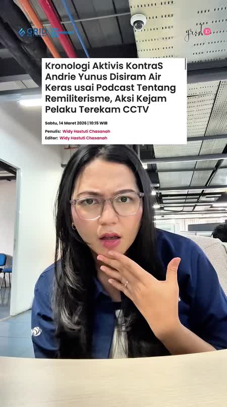 Andrie Yunus Menjadi Korban Penyiraman Air Keras