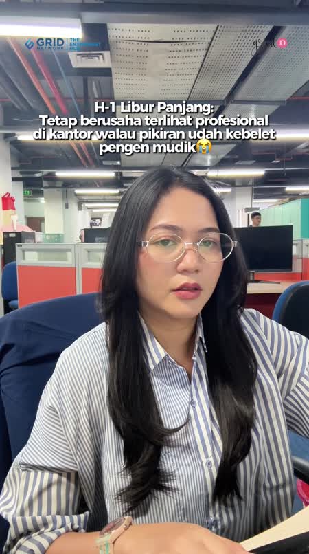 Pikiran pekerja kantor yang masuk di H-1 libur panjang