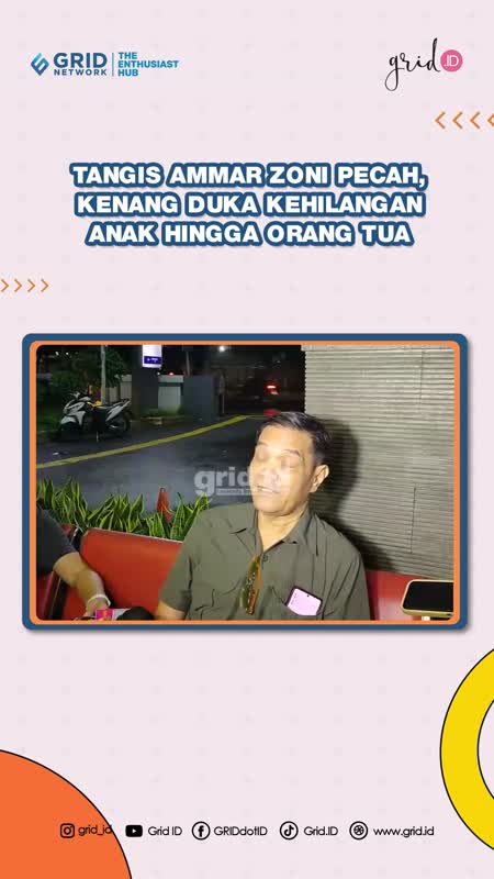 Ammar Zoni ungkap Kesedihannya saat ditinggal Anak dan Sang Ayah