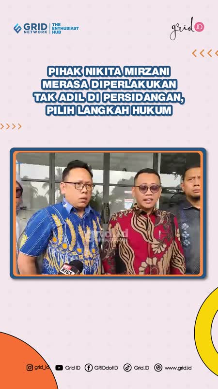 Pihak Nikita Mirzani Merasa Diperlakukan Tidak Adil di Persidangan