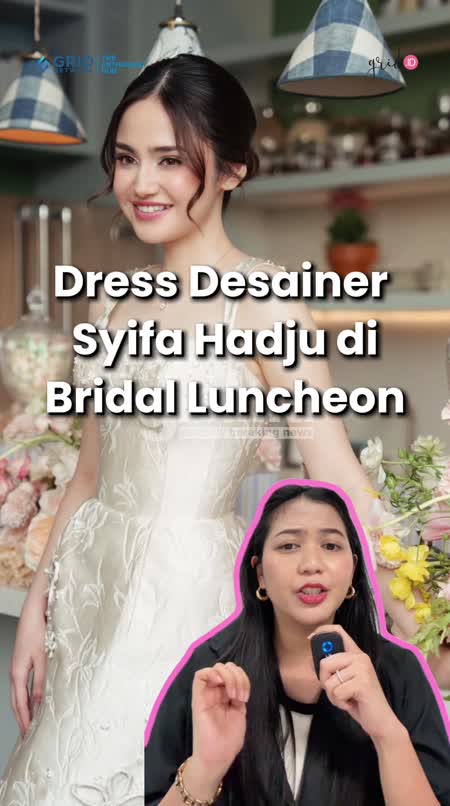 Dress desainer Syifa Hadju saat bridal luncheon