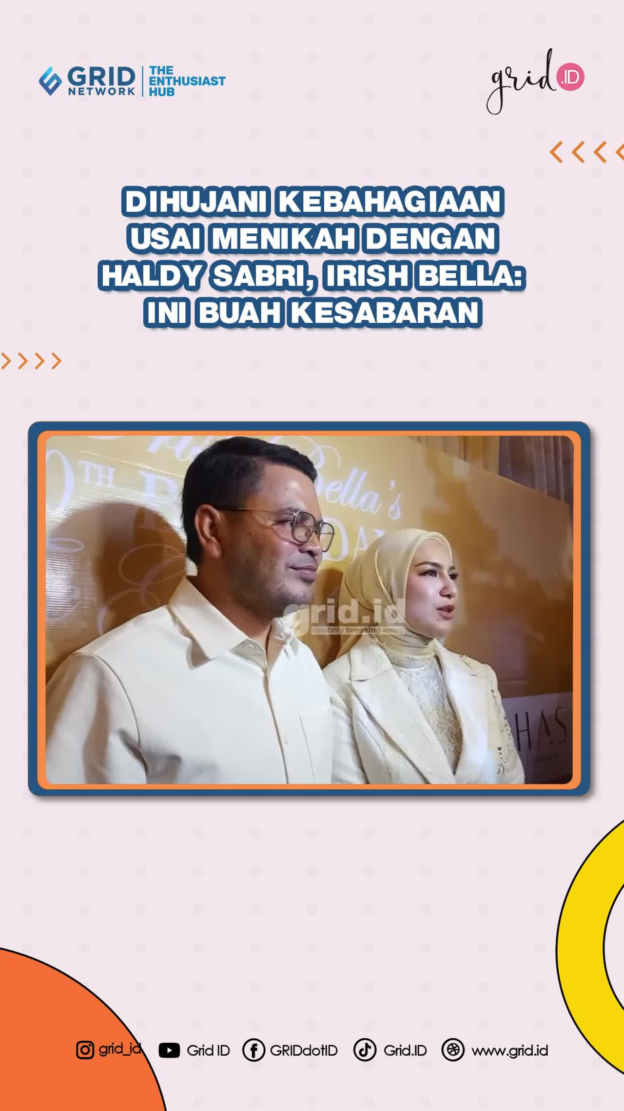 Irish Bella Ngaku Bahagia Usai Menikah dengan Haldy Sabri