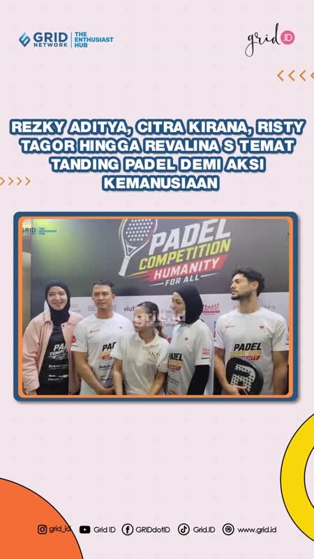 Rezky Aditya, Citra Kirana, Risty Tagor Hingga Revalina S Temat Tanding Padel Demi Aksi Kemanusiaan
