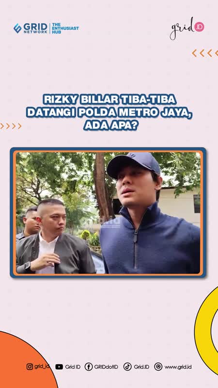 Publik Dibuat Penasaran! Rizky Billar Tiba-Tiba Muncul Di Polda Metro Jaya, Ada Apa?