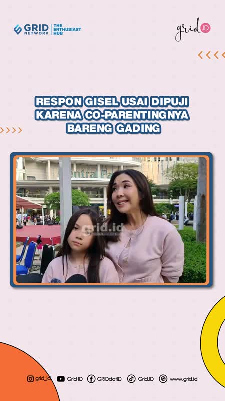 Respon Gisel Usai Dipuji Karena Co-Parentingnya Bareng Gading