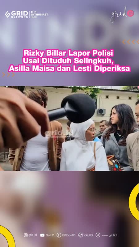 Rizky Billar Lapor Polisi Usai Dituduh Selingkuh, Asilla Maisa Dan Lesti Diperiksa