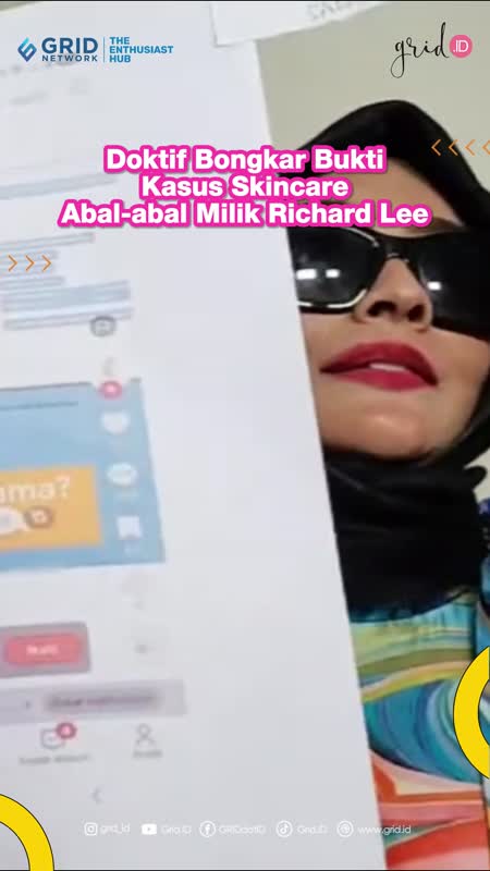 Doktif Bongkar Bukti Kasus Skincare Abal-abal Milik Richard Lee