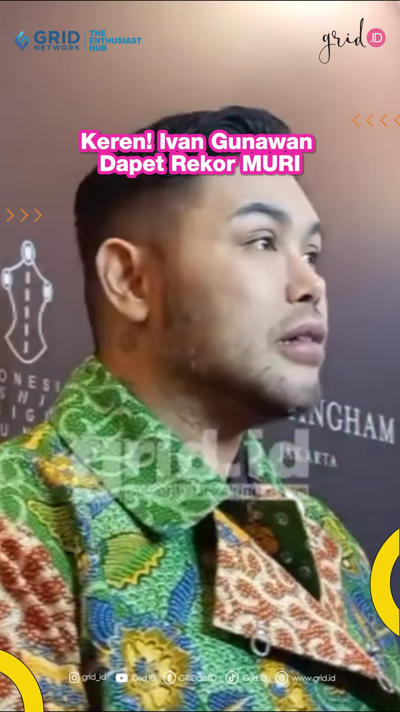 Keren! Ivan Gunawan Dapet Rekor MURI