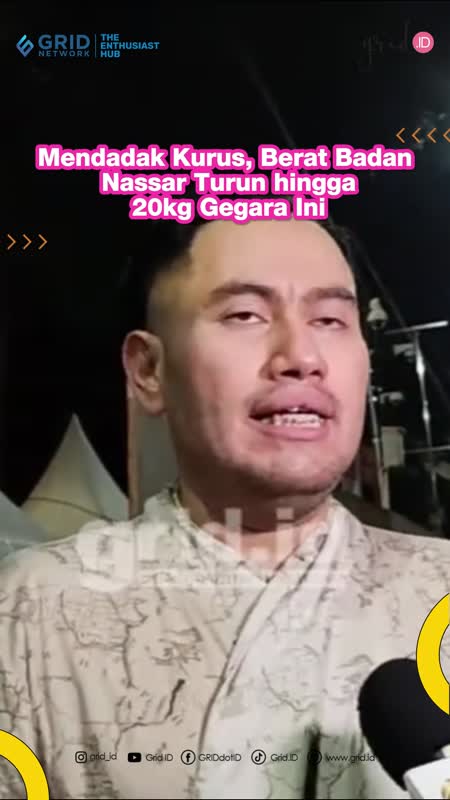 Mendadak Kurus, Berat Badan Nassar Turun hingga 20kg Gegara Ini