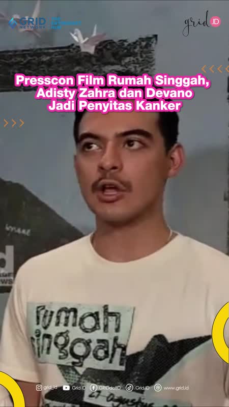 Presscon Film Rumah Singgah, Adisty Zahra dan Devano Jadi Penyitas Kanker