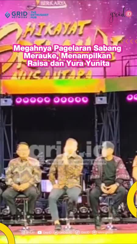 Megahnya Pagelaran Sabang Merauke, Menampilkan Raisa dan Yura Yunita