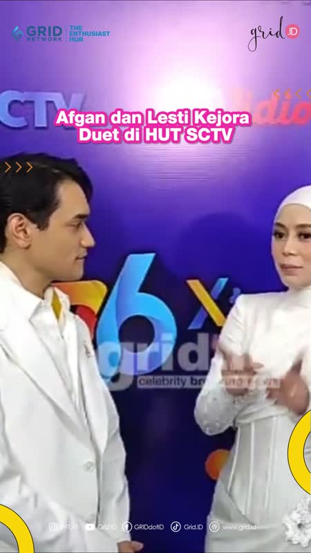 Afgan dan Lesti Kejora Duet di HUT SCTV
