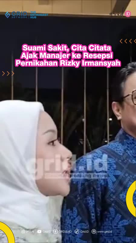 Suami Sakit, Cita Citata Ajak Manajer ke Resepsi Pernikahan Rizky Irmansyah
