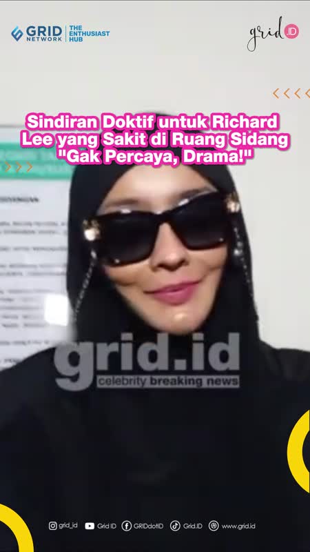 Sindiran Doktif untuk Richard Lee yang Sakit di Ruang Sidang. 'Gak Percaya, Drama!'