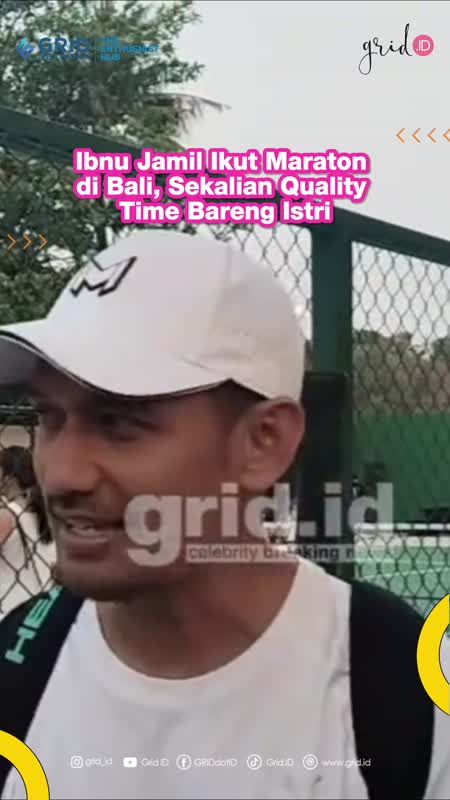 Ibnu Jamil Ikut Maraton di Bali, Sekalian Quality Time Bareng Istri
