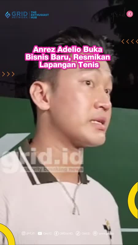 Anrez Adelio Buka Bisnis Baru, Resmikan Lapangan Tenis