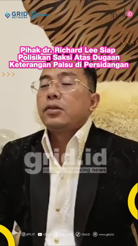 Pihak dr. Richard Lee Siap Polisikan Saksi Atas Dugaan Keterangan Palsu di Persidangan