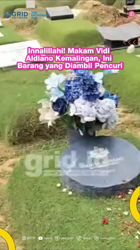 Innalillahi! Makam Vidi Aldiano Kemalingan, Ini Barang yang Diambil Pencuri