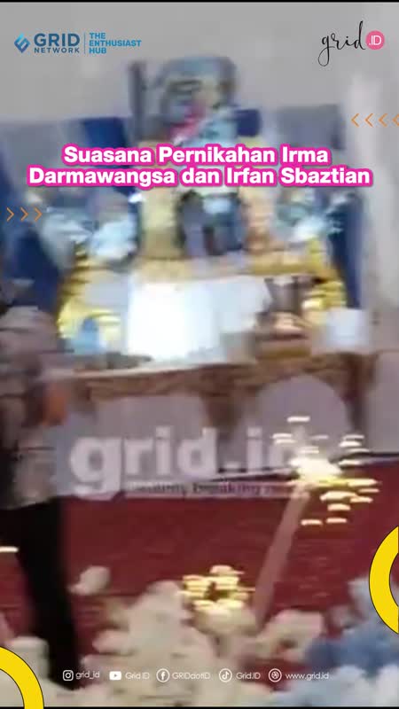 Suasana Pernikahan Irma Darmawangsa dan Irfan Sebaztian
