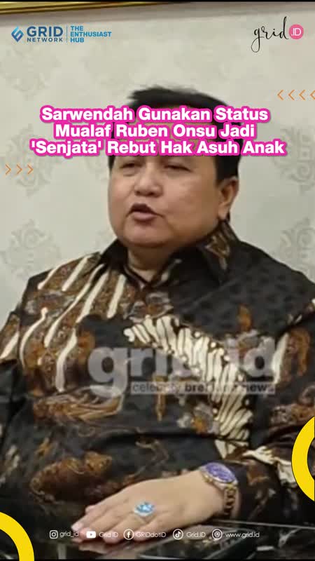Sarwendah Gunakan Status Mualaf Ruben Onsu Jadi 'Senjata' Rebut Hak Asuh Anak