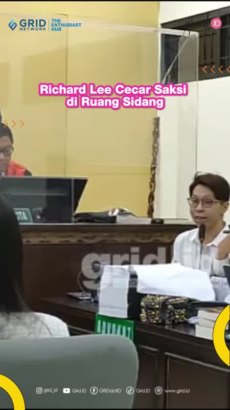 Richard Lee Cecar Saksi di Ruang Sidang