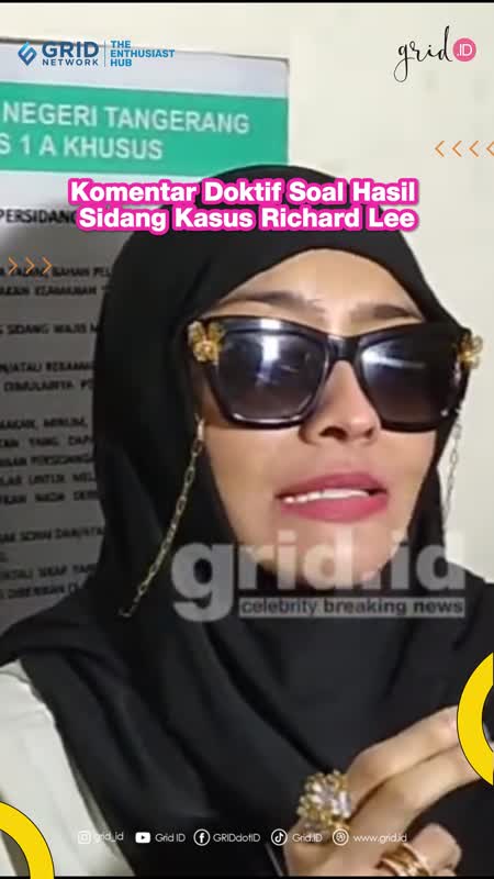 Komentar Doktif Soal Hasil Sidang Kasus Richard Lee