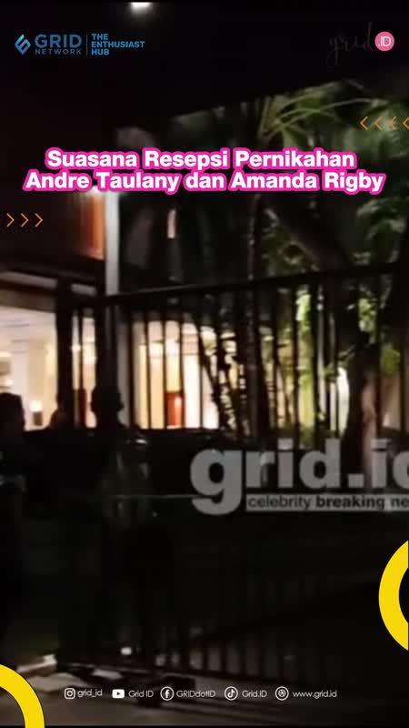 Suasana Resepsi Pernikahan Andre Taulany Dan Amanda Rigby
