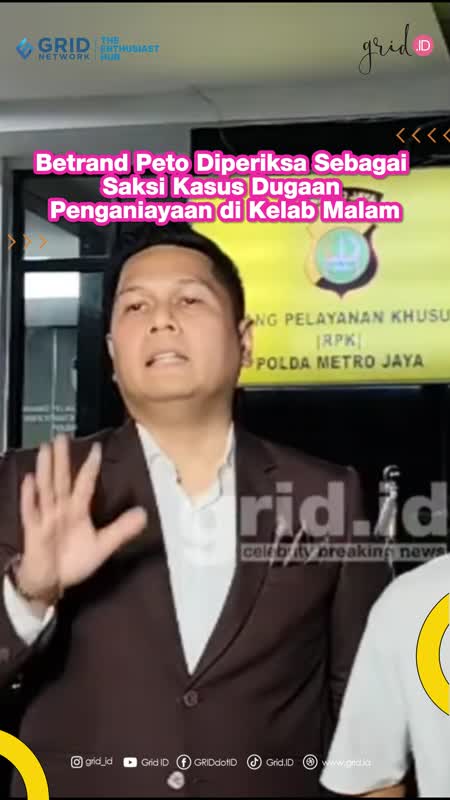 Betrand Peto Diperiksa Sebagai Saksi Kasus Dugaan Penganiayaan di Kelab Malam