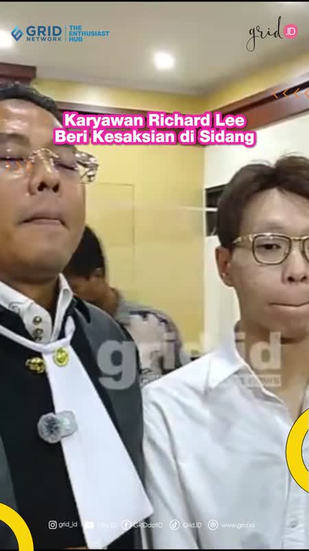 Karyawan Richard Lee Beri Kesaksian Di Sidang