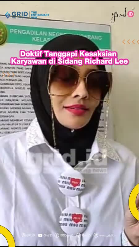 Doktif Tanggapi Kesaksian Karyawan Di Sidang Richard Lee