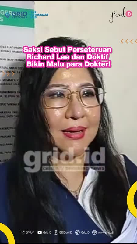 Saksi Sebut Perseteruan Richard Lee Dan Doktif Bikin Malu Para Dokter!