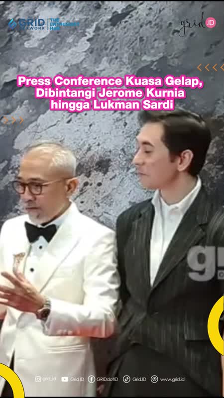 Press Conference Kuasa Gelap, Dibintangi Jerome Kurnia hingga Lukman Sardi