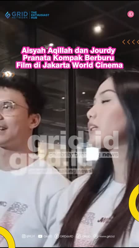 Aisyah Aqillah dan Jourdy Pranata Kompak Berburu Film di Jakarta World Cinema