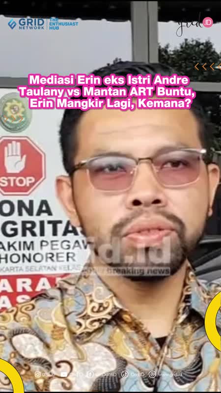 Mediasi Erin Eks Istri Andre Taulany Vs Mantan ART Buntu,  Erin Mangkir Lagi, Kemana?