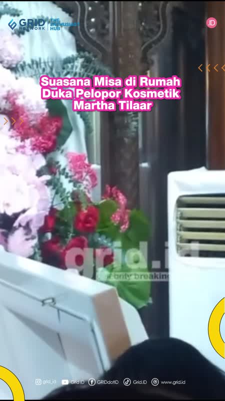Suasana Misa di Rumah Duka Pelopor Komestik Martha Tilaar