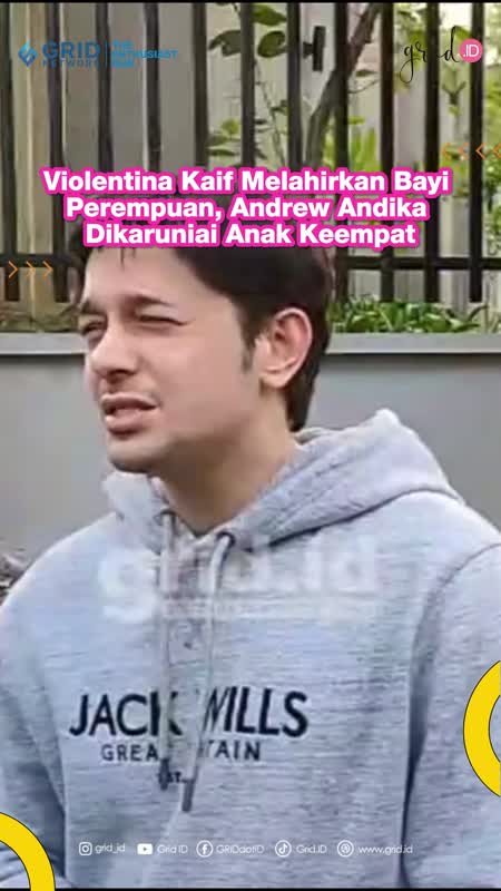 Violentina Kaif Melahirkan Bayi Perempuan, Andrew Andika Dikaruniai Anak Keempat