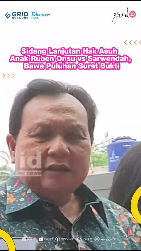 Sidang Lanjutan Hak Asuh Anak Ruben Onsu vs Sarwendah, Bawa Puluhan Surat Bukti
