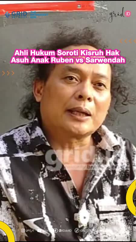 Ahli Hukum Soroti Kisruh Hak Asuh Anak Ruben vs Sarwendah