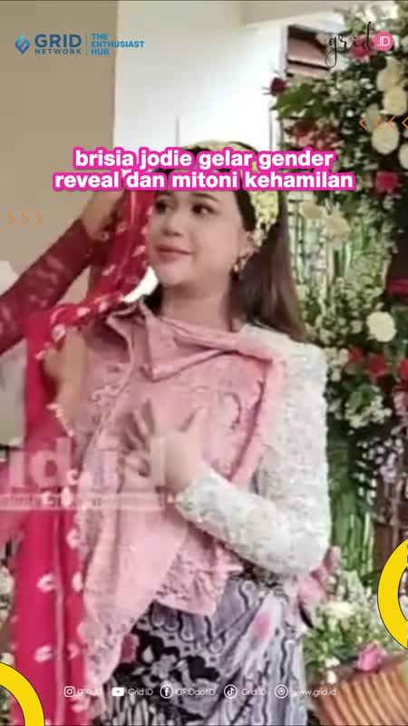 brisia jodie gelar gender reveal dan mitoni kehamilan