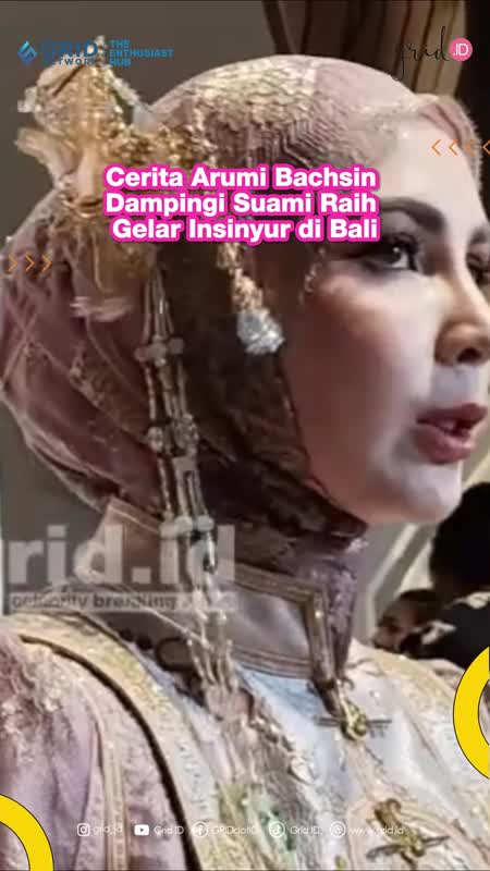 Cerita Arumi Bachsin Dampingi Suami Raih Gelar Insinyur di Bali