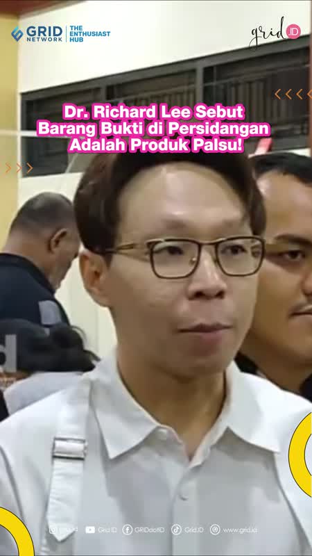 Dr. Richard Lee Sebut Barang Bukti di Persidangan Adalah Produk Palsu!